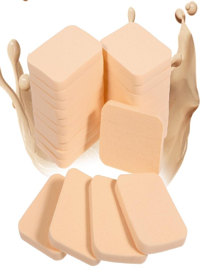 Bruislard 25 Pcs Makeup Sponge Square Make Up Face Soft Sponge Makeup Applicator Sponge Lady Makeup Foundation Puff for Dry and Wet - Image 1